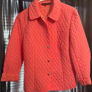 Briggs New York Quilted Orange Jacket
